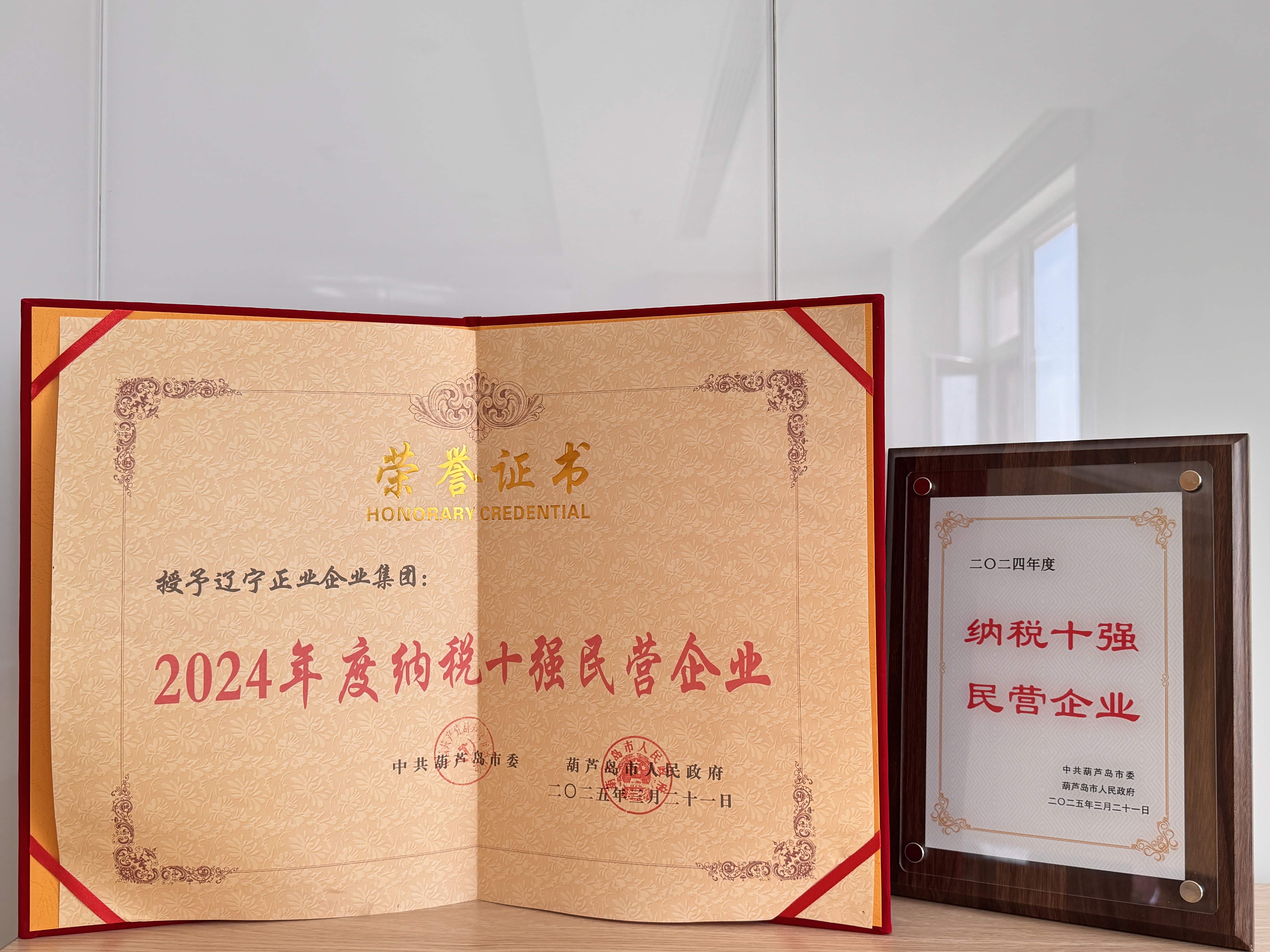 正業(yè)集團(tuán)再登納稅十強(qiáng)榜！董事長趙立君出席全市民營經(jīng)濟(jì)大會(huì)接受表彰(圖3)